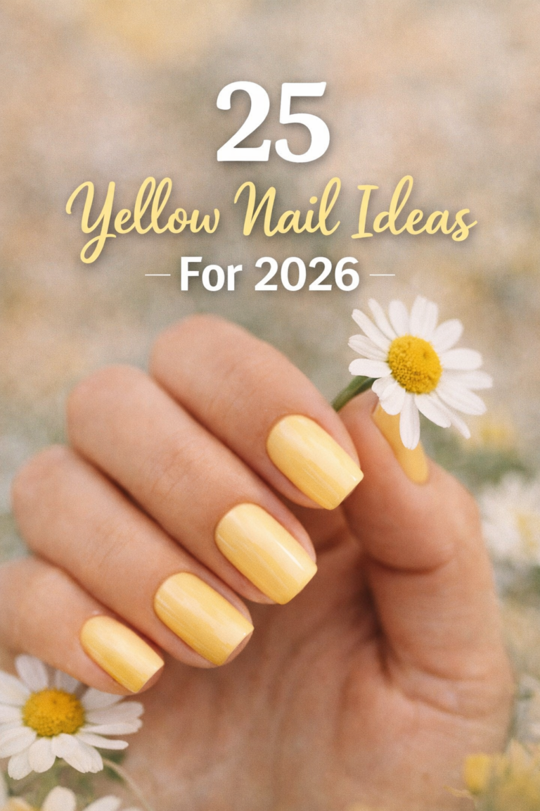 25 yellow nail ideas