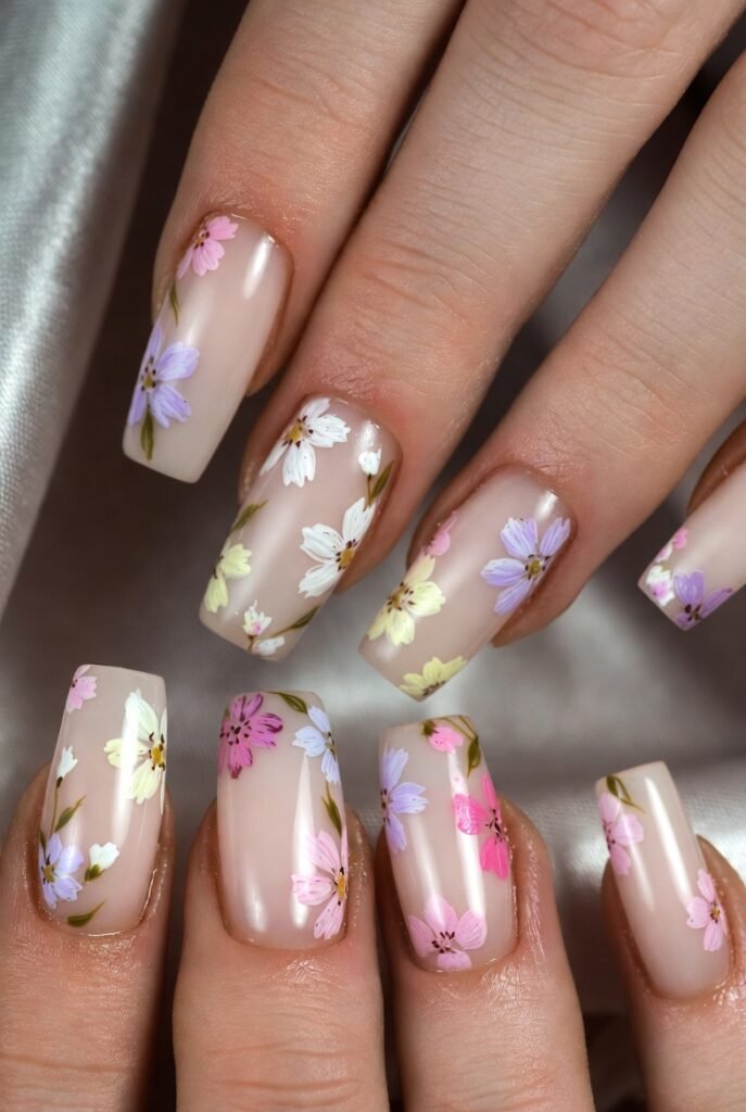 floralsquarenails