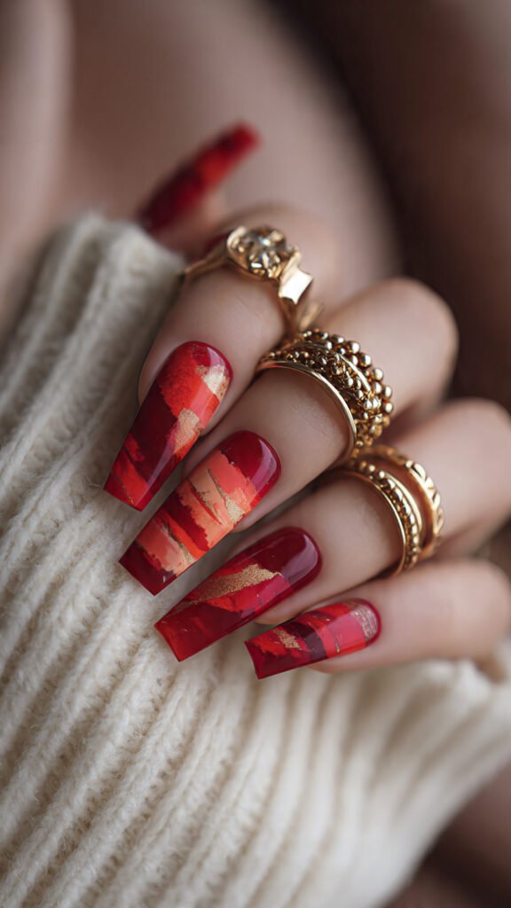 abstract-red-art-nails-in-coffin-shape-loose-imper
