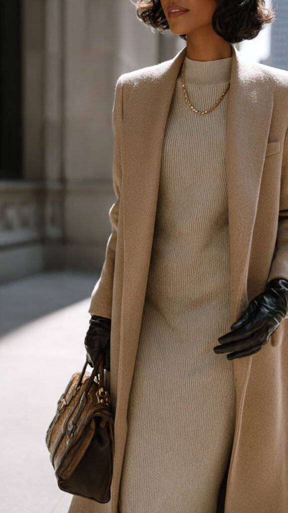 longcoatwithknitdress