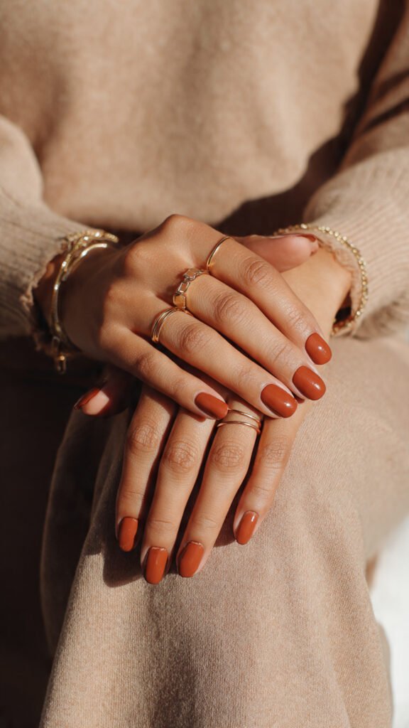 Terracotta Gloss Nails