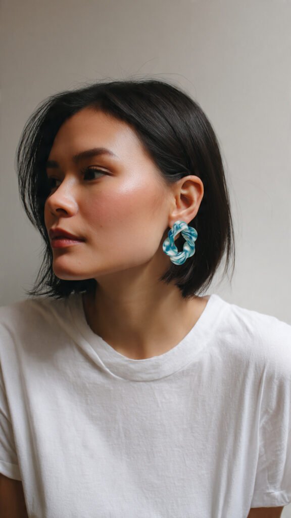 Swirl Resin Abstract Earrings