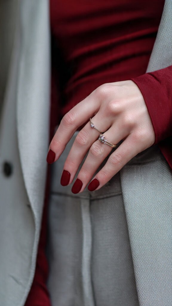 matte-red-nails-with-velvety-finish-muted-fashion-