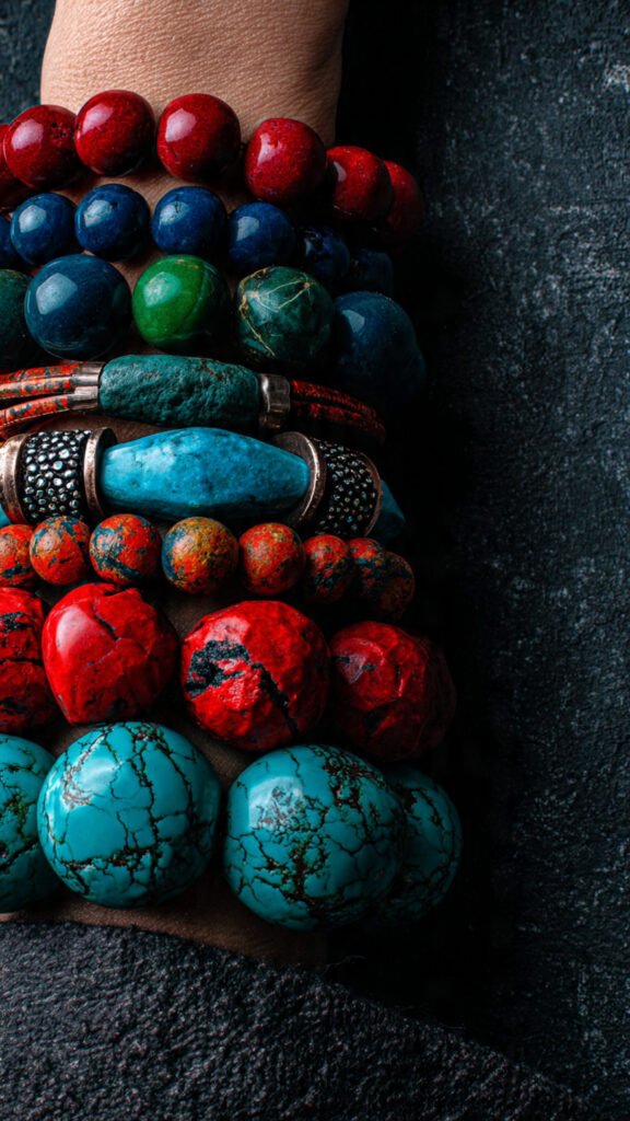 Chunky and Statement Styles  The rise of chunky and statement beaded bracelets reflects a broader shift in fashion away from minimalism toward expressive styling. Larger beads, irregular shapes, and bold colors are being used to create pieces that act as focal points within a stack. Rather than blending in, these bracelets are designed to stand out and anchor the entire wrist composition. This trend is closely tied to the return of maximalism, where jewelry is no longer subtle but intentionally visible and impactful.