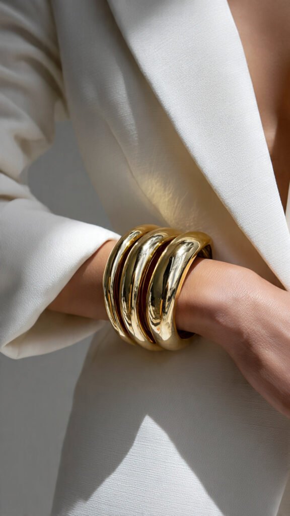 Chunky Gold Cuffs