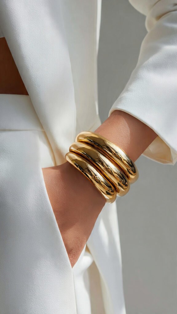 Chunky Gold Cuffs