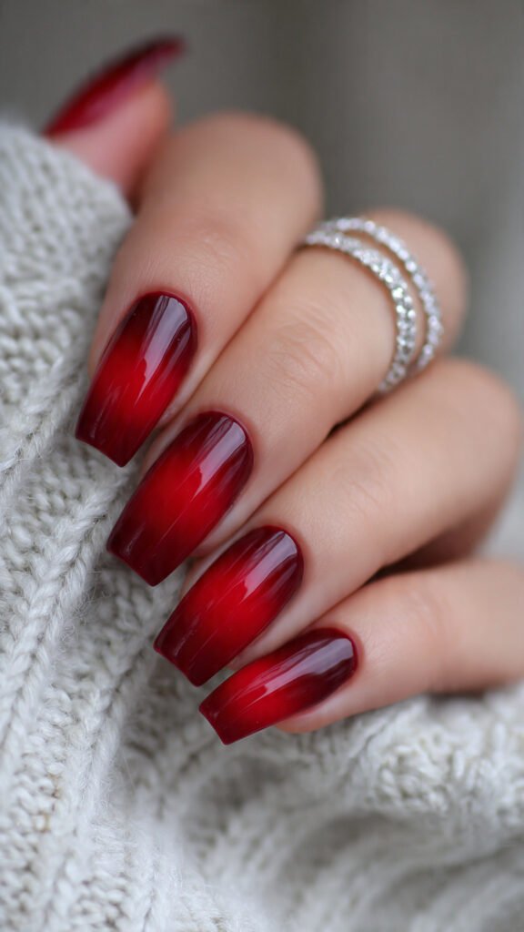 red-ombre-fade-nails-in-coffin-shape-gradient-blen