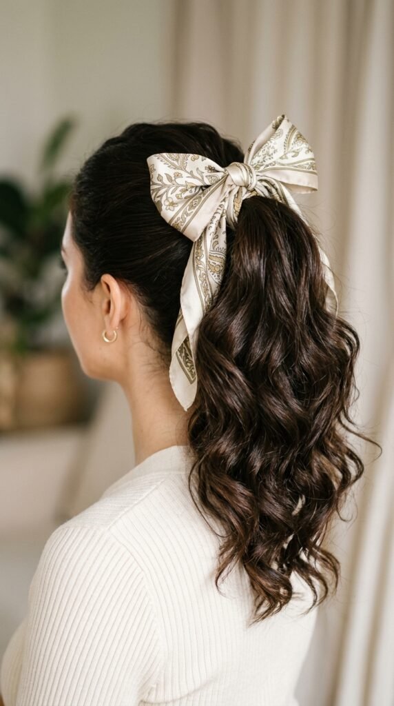 Bandana_Ponytail_Hairstyle_ Bandana_Ponytail_Hairstyle_