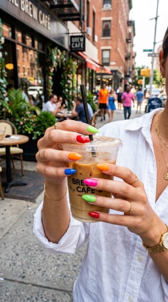 Bright_mismatched_almond_nails Bright_mismatched_almond_nails