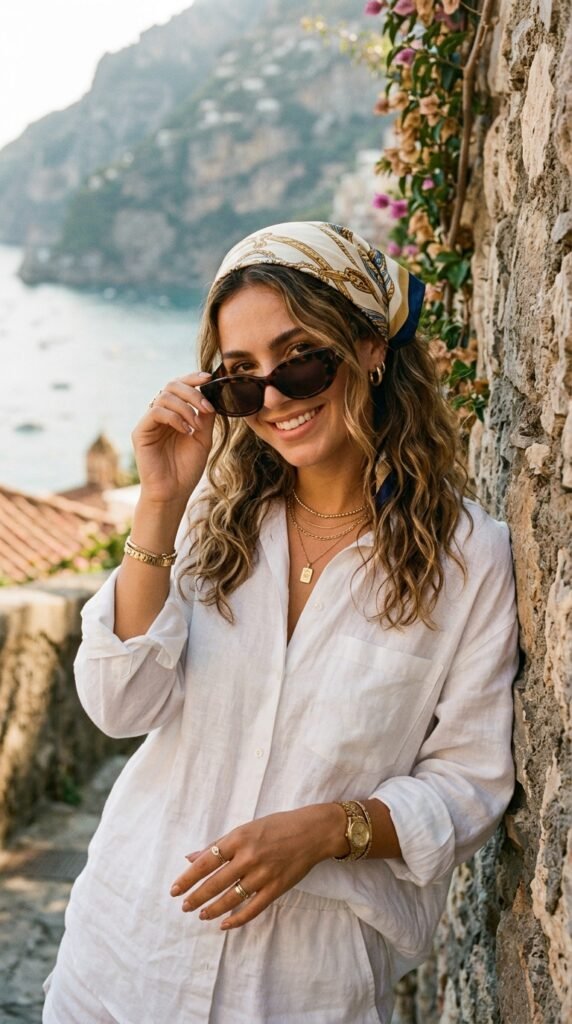 Brunette_model_wearing_bandana Brunette_model_wearing_bandana