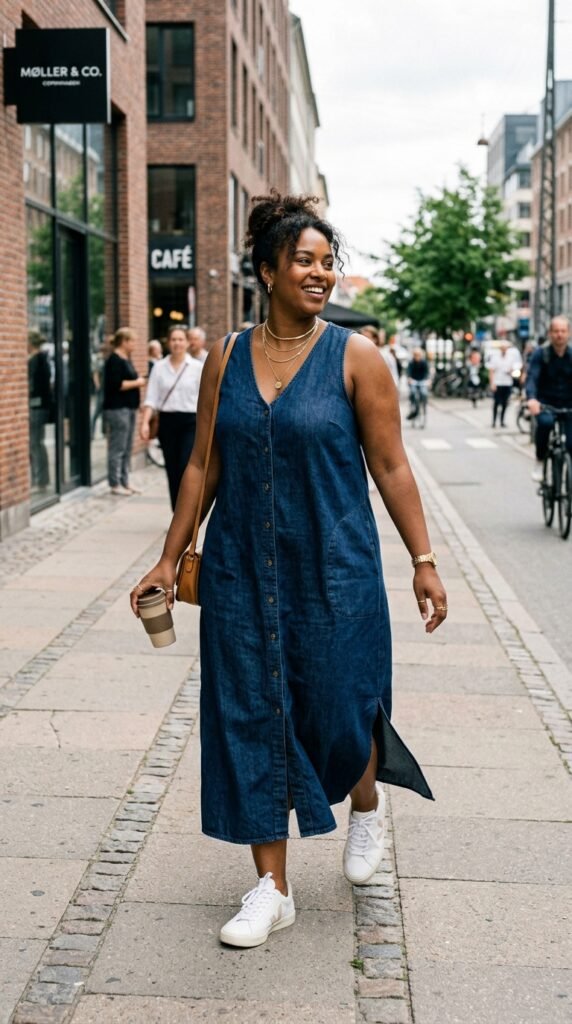 Denim_maxi_dress_with_sneakers_ Denim_maxi_dress_with_sneakers_
