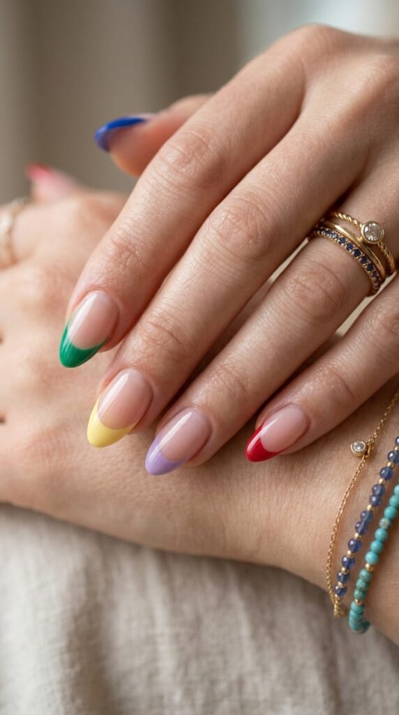 Feminine_hands_rainbow_French-nails Feminine_hands_rainbow_French-nails