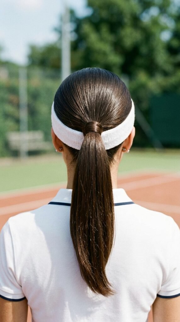 Headband_slick_ponytail_hairstyle Headband_slick_ponytail_hairstyle