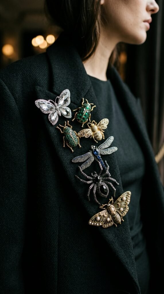 Insect_brooches_on_black_blazer Insect_brooches_on_black_blazer