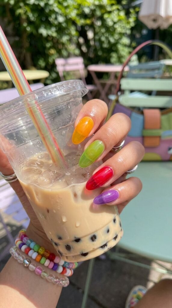 Jelly_multicolor_nails_glossy_nails Jelly_multicolor_nails_glossy_nails
