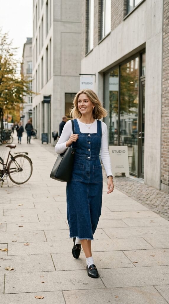 Layered_denim_dress_outfit_ Layered_denim_dress_outfit_