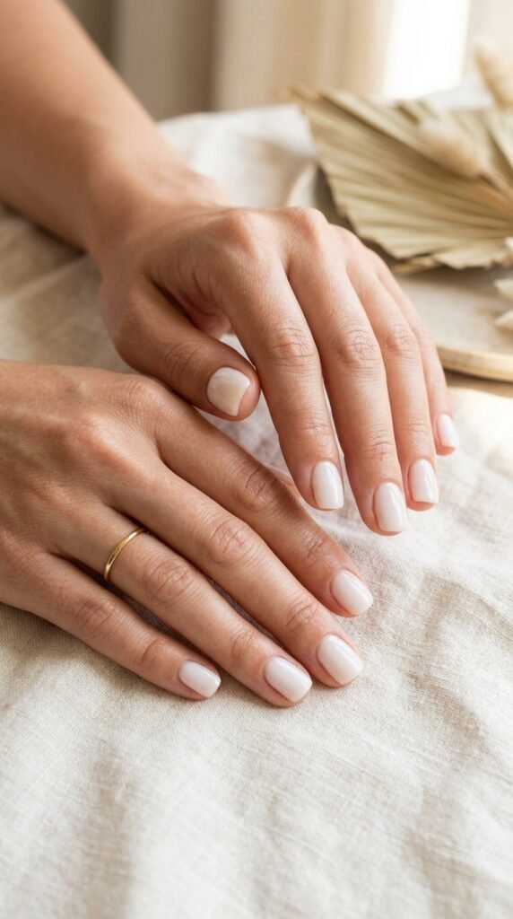 Milky_coconut_nails_glossy_finish Milky_coconut_nails_glossy_finish