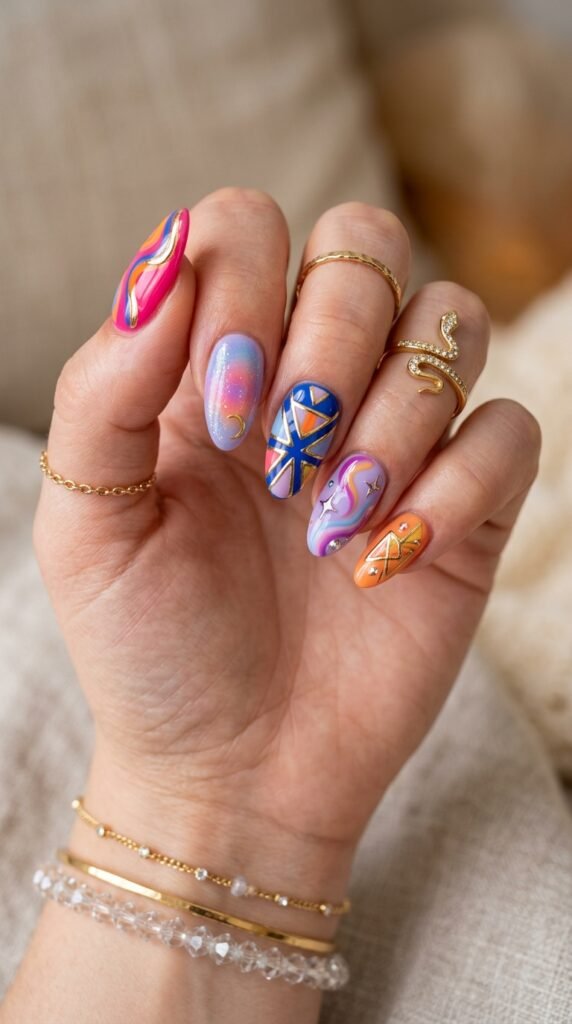 Mismatched_multicolor_nails_ Mismatched_multicolor_nails