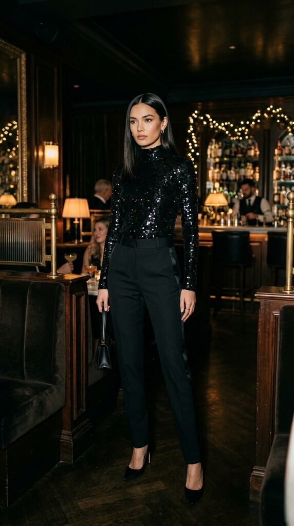 Model_in_sequined_top_trousers_ Model_in_sequined_top_trousers_