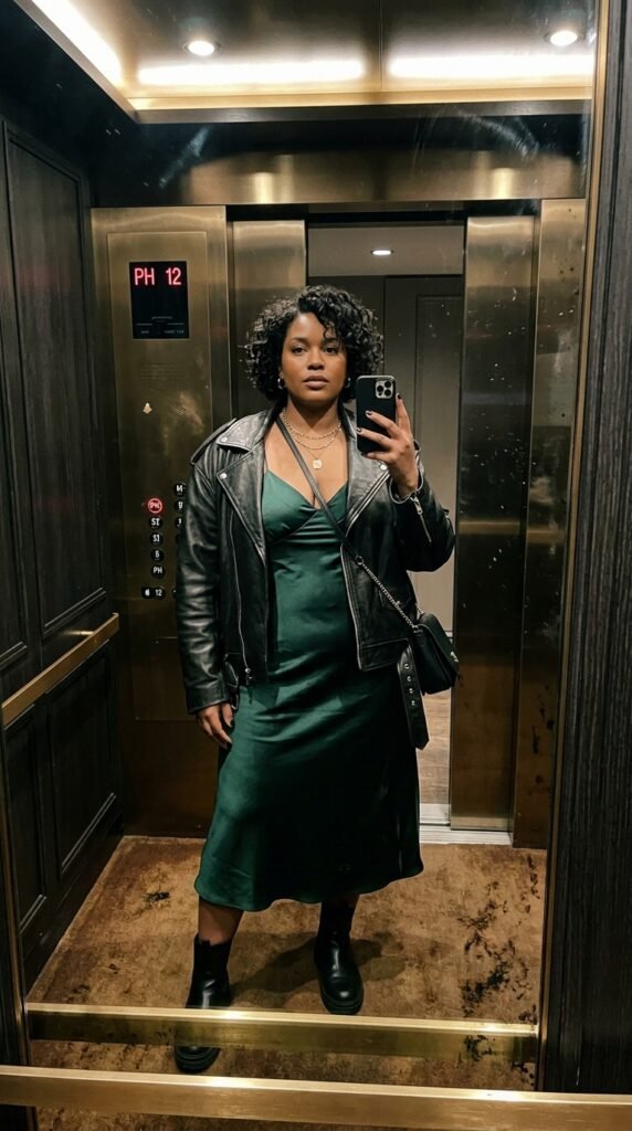 Model_in_slip_dress_leather_jacket_ Model_in_slip_dress_leather_jacket_