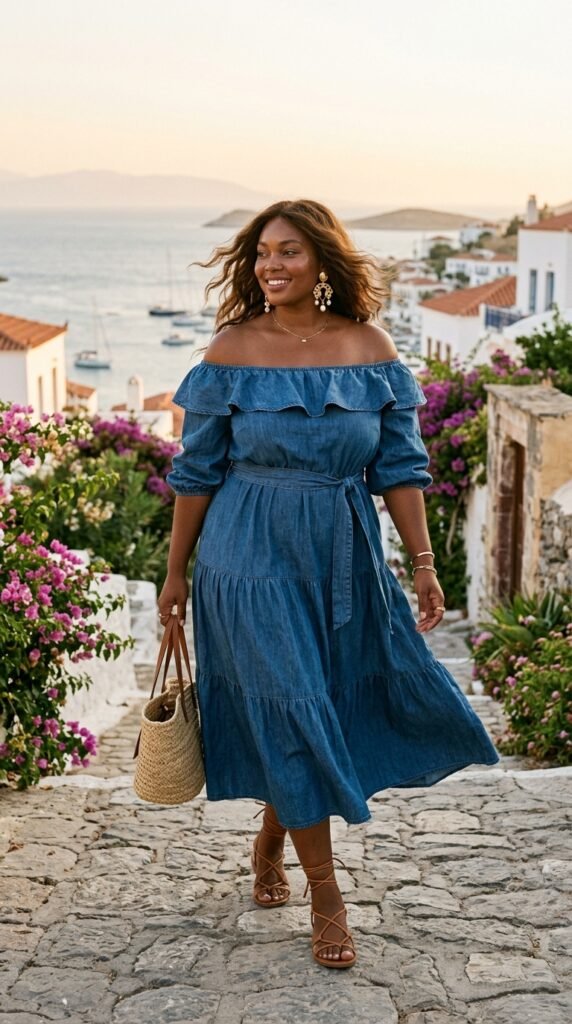 Off-the-shoulder_denim_dress_look_202605171713 Off-the-shoulder_denim_dress_look_