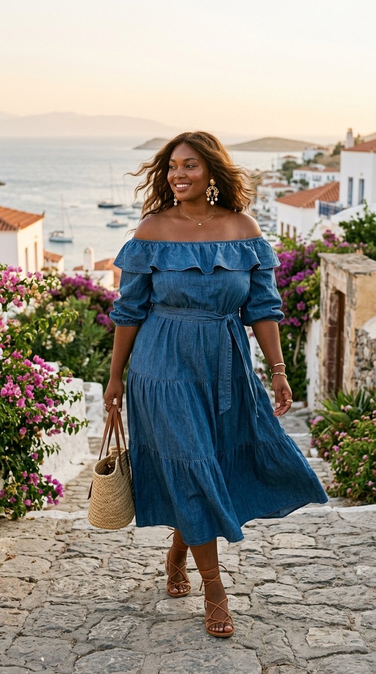 denim dress