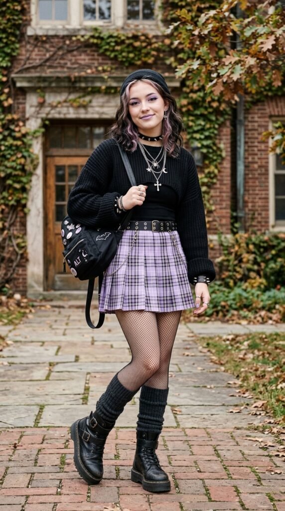 Pastel_plaid_skirt_outfit_ Pastel_plaid_skirt_outfit_