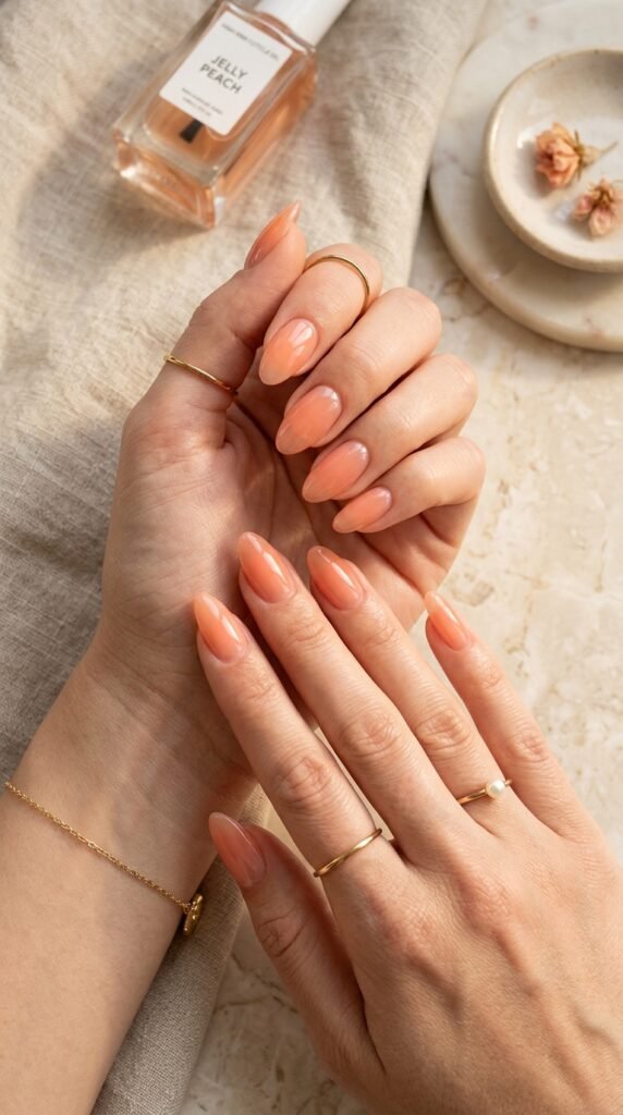 Peach_Jelly_Nails_ Peach_Jelly_Nails_