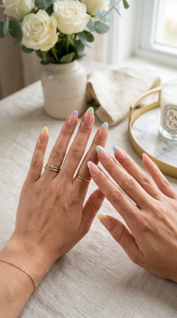 Skittle_French_tip_nails Skittle_French_tip_nails
