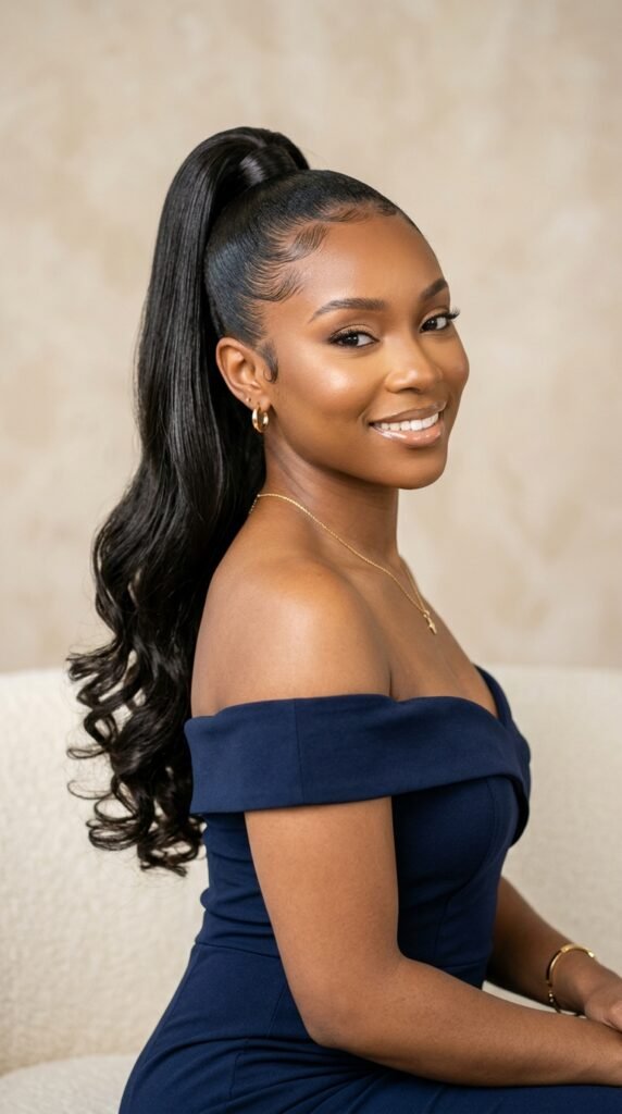 Sleek_ponytail_with_curled_ends