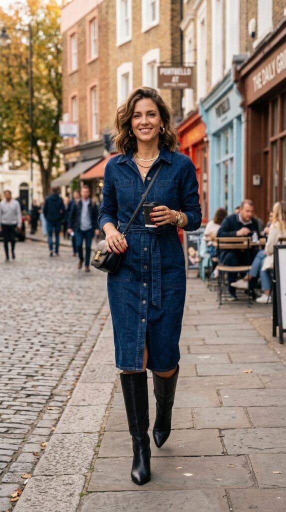 Woman_wearing_denim_dress_boots Woman_wearing_denim_dress_boots
