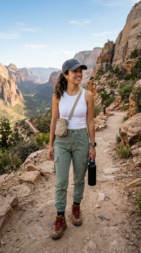 Cargo Joggers and Fitted Tank Cargo Joggers and Fitted Tank