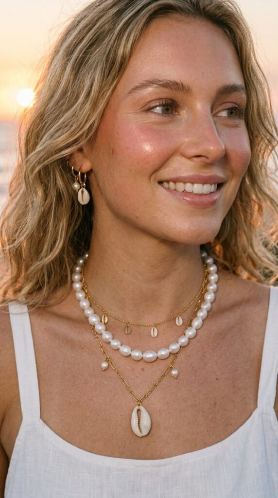 Woman_wearing_shell_jewelry_neck Woman_wearing_shell_jewelry_neck