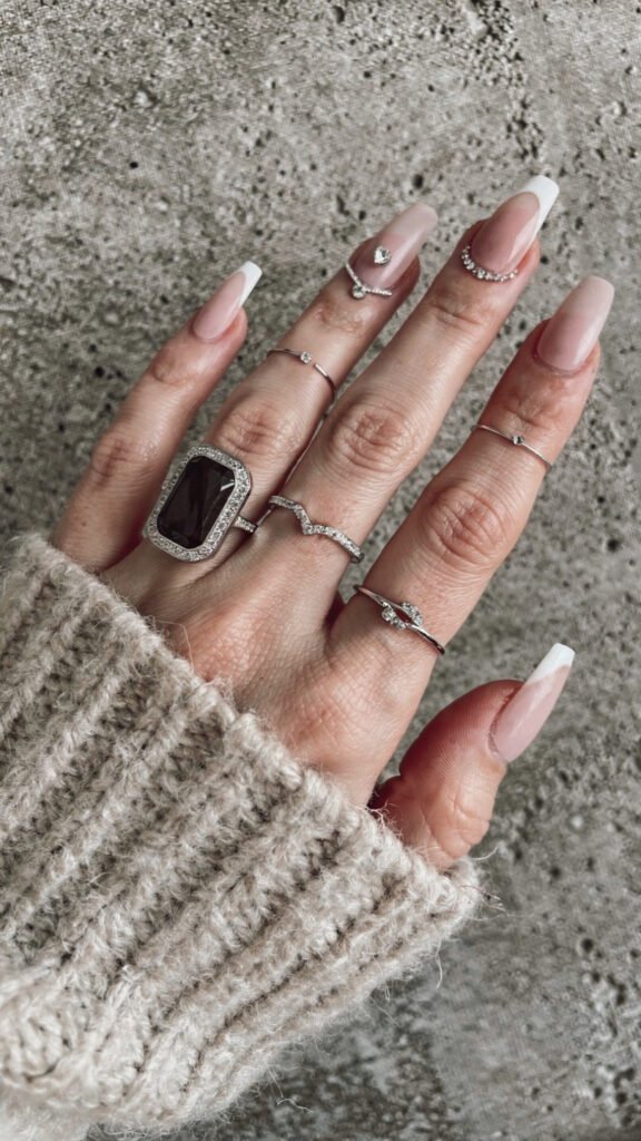 one statement ring stack