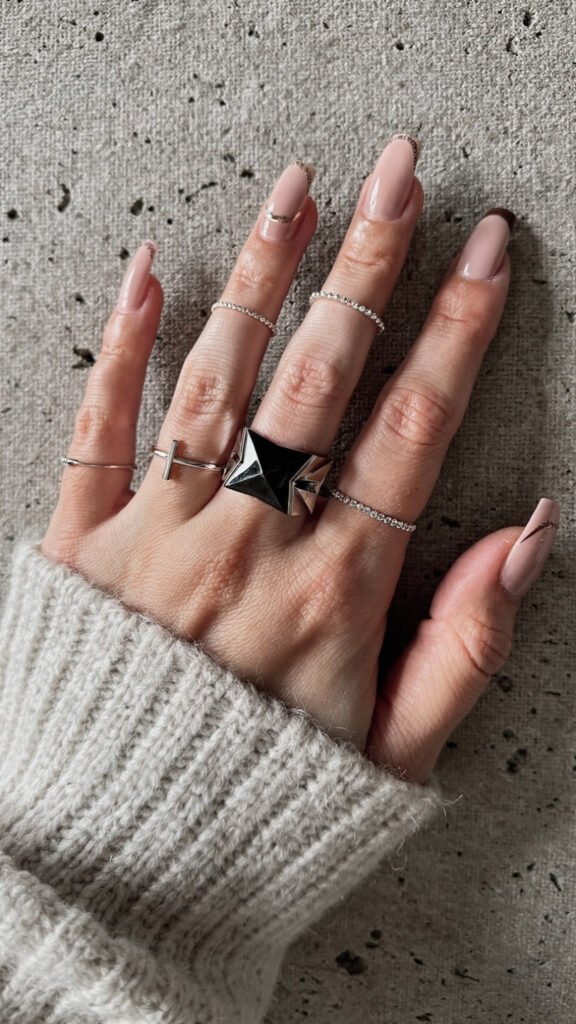 one statement ring stack