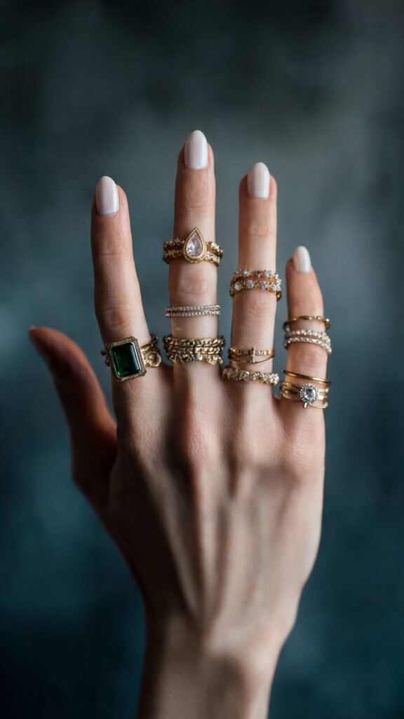 full hand rings stack