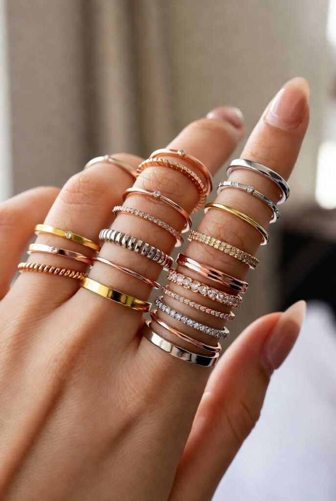 rings stacked