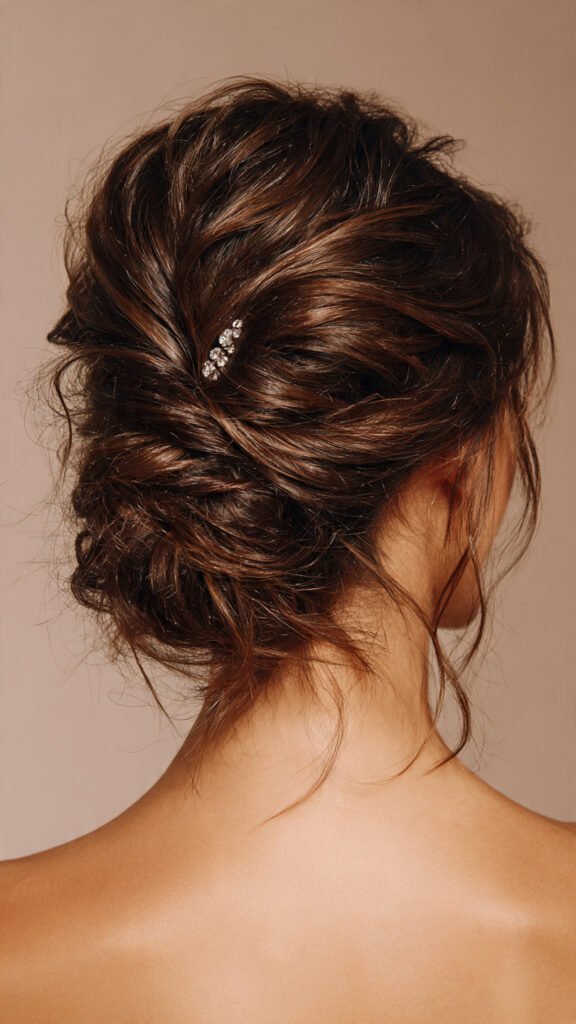 messy-chignon-hairstyle-for-prom
