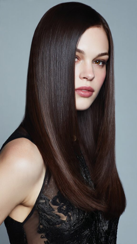 prom-worthy-sleek-straight-hair-with-center-part