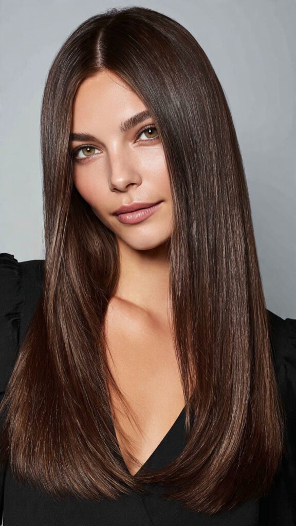 prom-worthy-sleek-straight-hair-with-center-part