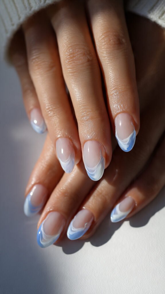 soft-wave-tips-nail-art-blue-and-white-french-manicure