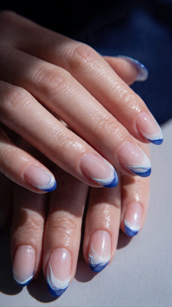 soft-wave-tips-nail-art-blue-and-white-french-manicure