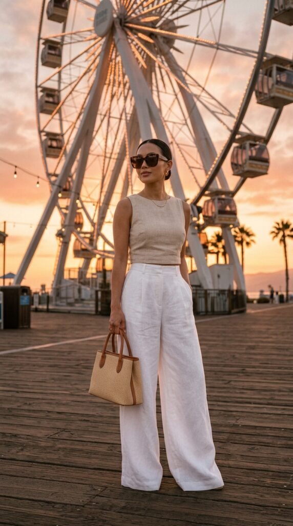 10._White_Wide-Leg_Pants_+linen crop top 10._White_Wide-Leg_Pants_+linen crop top