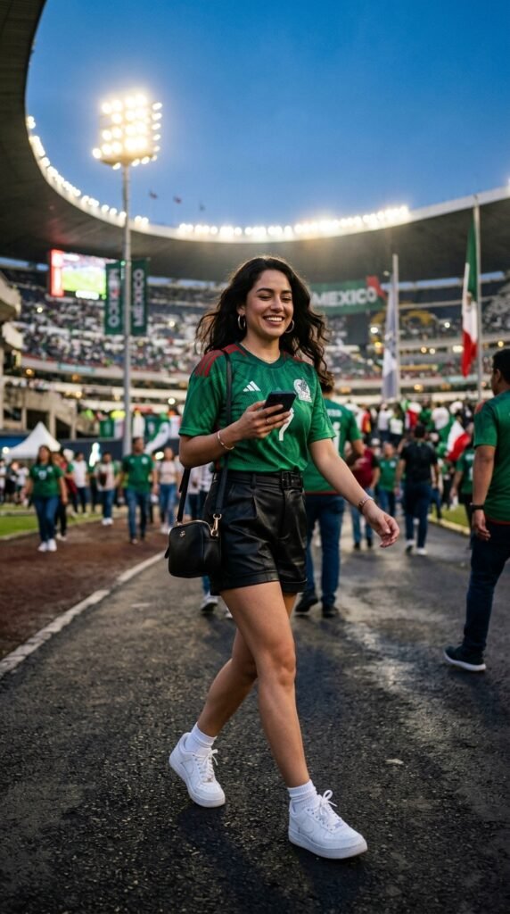 11._Mexico_Jersey_+_Black_leather shorts 11._Mexico_Jersey_+_Black_leather shorts