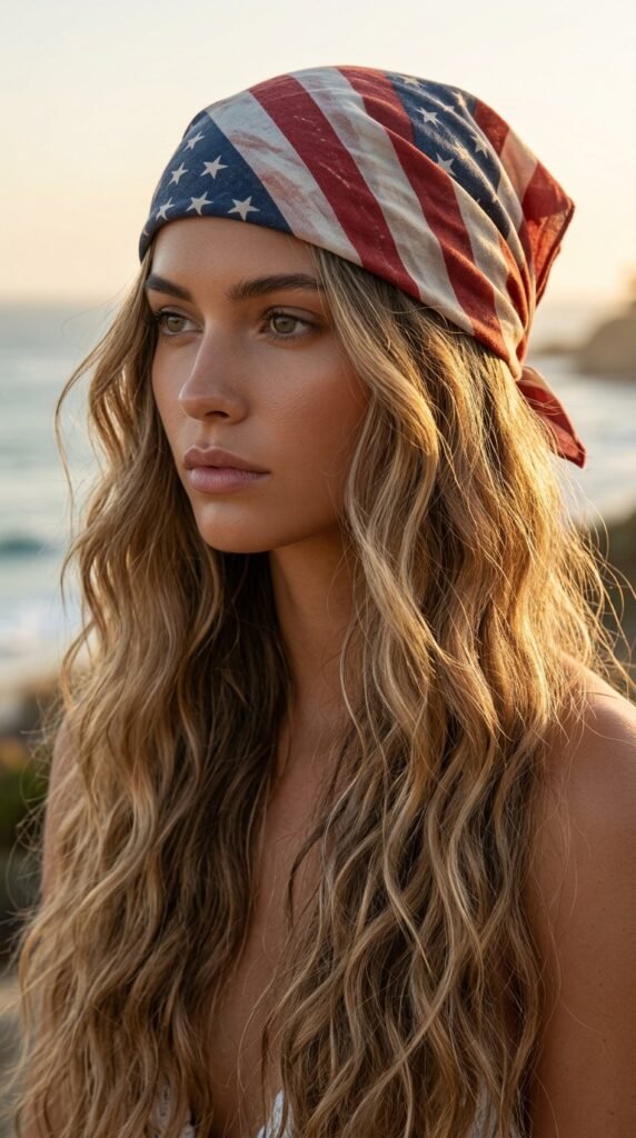 Beach_waves_with_bandana_usa Beach_waves_with_bandana_usa