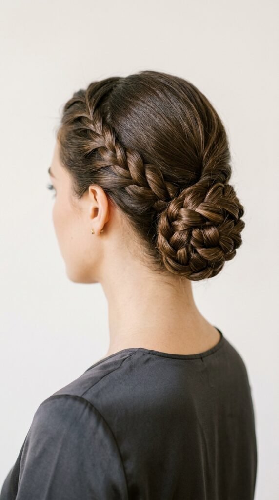 Braided_low_bun_hairstyle Braided_low_bun_hairstyle