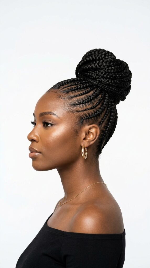 Cornrows_into_high_bun_ Cornrows_into_high_bun_