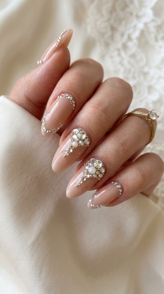 Crystal_embellishment_nude_nails_ Crystal_embellishment_nude_nails_
