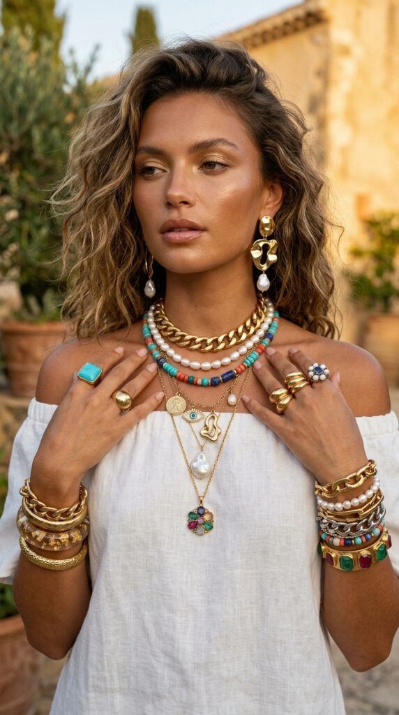 Eclectic_maximalist_jewelry_stack_ Eclectic_maximalist_jewelry_stack_