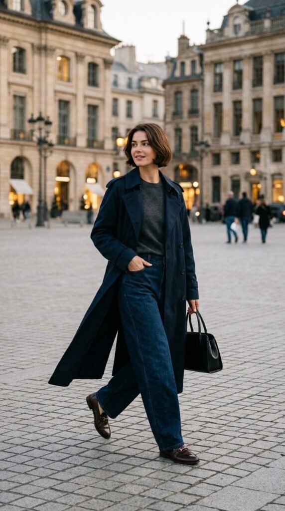 Fashion_influencer_wearing_trenc…_202606011619 dark baggy jeans